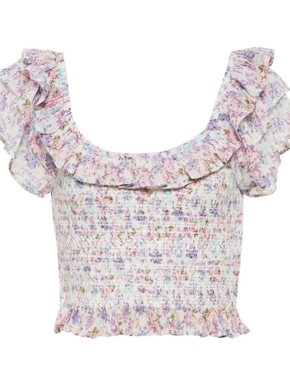 Saba Floral cropped top, girls size small